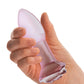 Rosy Bud Glass Butt Plug