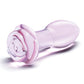 Rosy Bud Glass Butt Plug