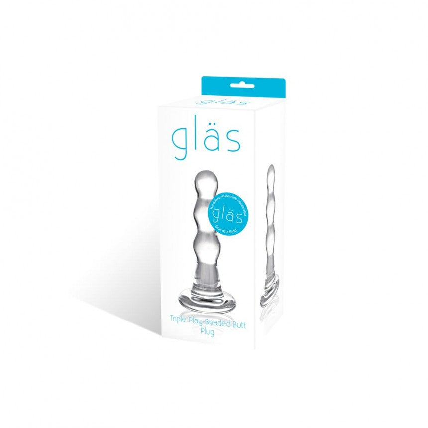 Plug Anal Triple Play Crystal Cascade