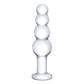 Crystaline Pleasure Glass Beaded Butt Plug