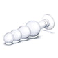 Crystaline Pleasure Glass Beaded Butt Plug