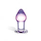 Amethyst Raindrop Glass Butt Plug