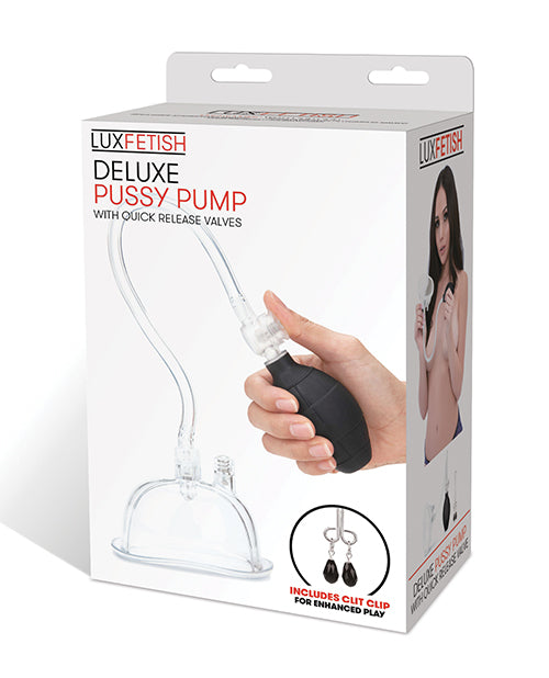 Bomba de coño Lux Fetish (abrazadera para clítoris incluida)