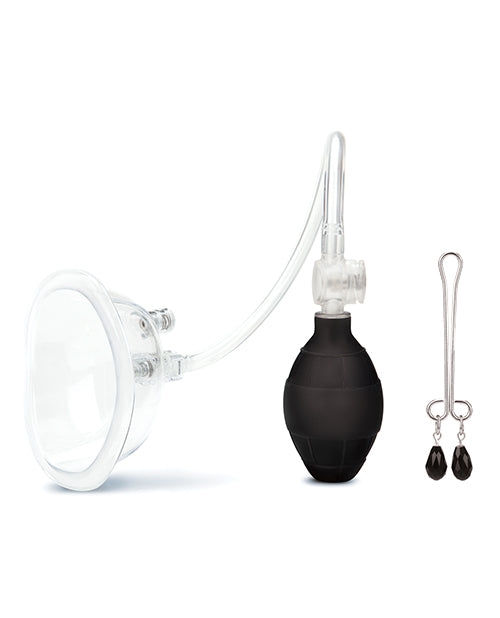 Bomba de coño Lux Fetish (abrazadera para clítoris incluida)