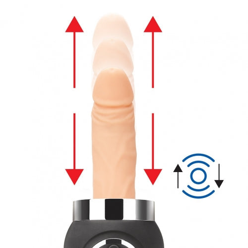 Máquina sexual compacta de empuje Lux Fetish con control remoto