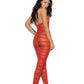 Striped Bodystocking Red O/s