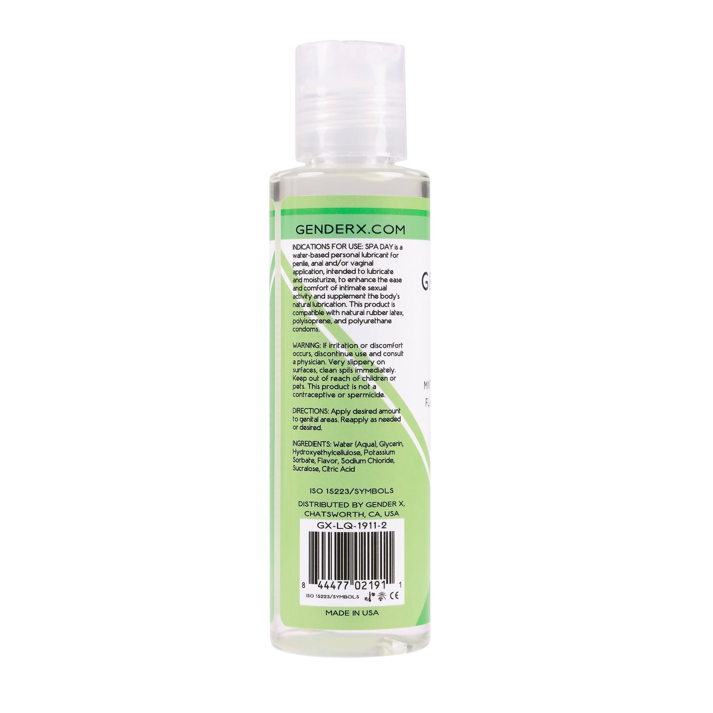 Gender X Spa Day Flavored Lube 4 Oz