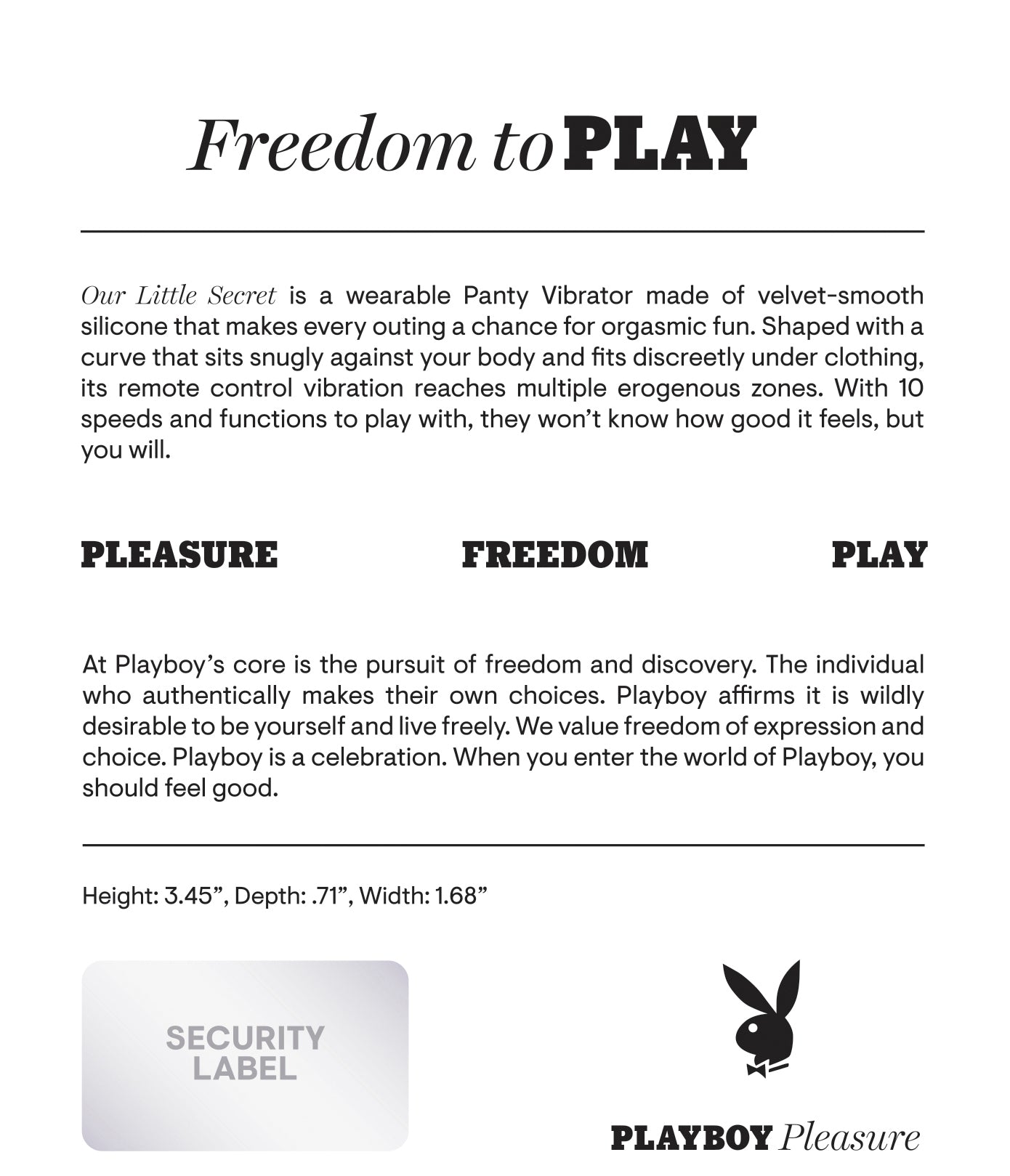 Playboy Nuestro Pequeño Secreto