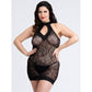Cincuenta Sombras Captivate Minivestido de encaje negro de talla grande O/s Queen