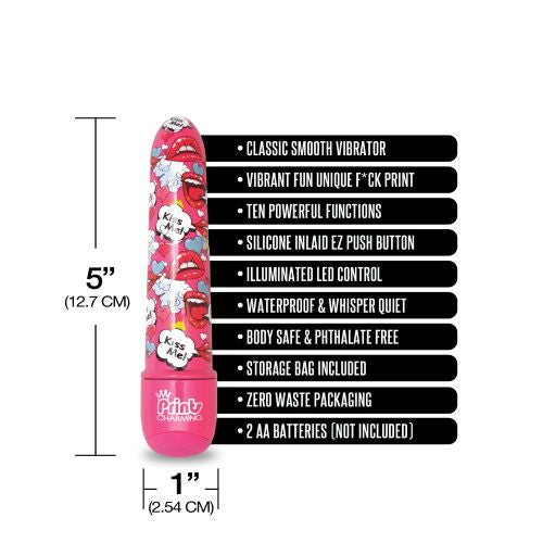 Imprime Charming Pop Tease 5in Mini Vibe Kiss Me Pink