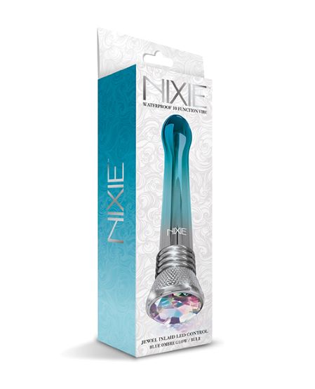 Nixie Jewel Ombre Bombilla Vibrador Azul Ombre Glow