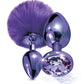 Nixie Juego de plug anal de metal Pom Pom &amp; Jewel Púrpura Metálico