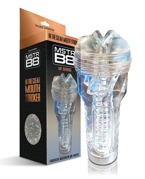 Mstr B8 en el Stroker de boca transparente