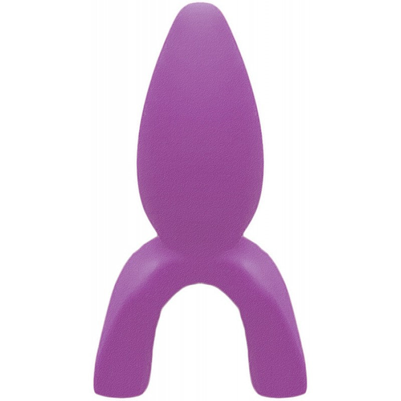 Tongue Star Stealth Rider Tongue Vibe con punta de placer contorneada, color morado