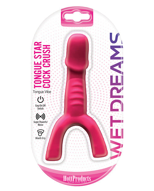 Tongue Star Cock Crush Tongue Vibe Rosa