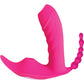 Juguete de silicona Sweet Sex Body Candy con lengua y cuentas Magenta