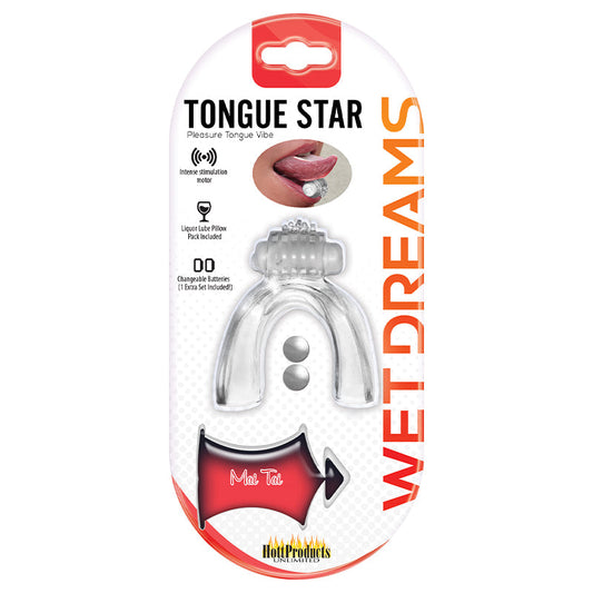 Tongue Star Tongue Vibe Lengua Vibradora Transparente Con Motor