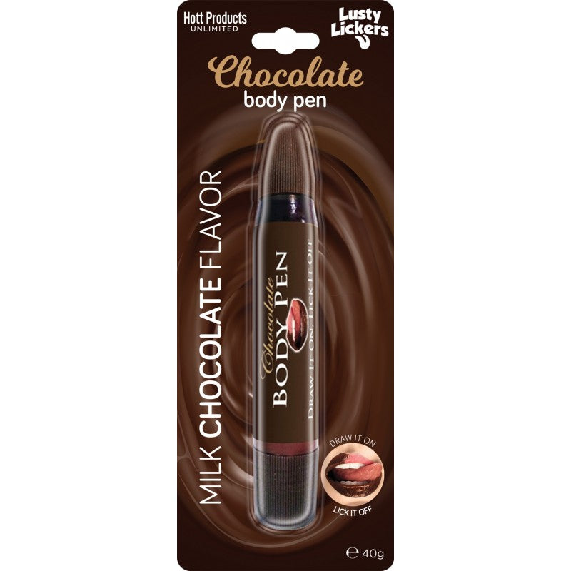 Bolígrafo corporal de chocolate con leche