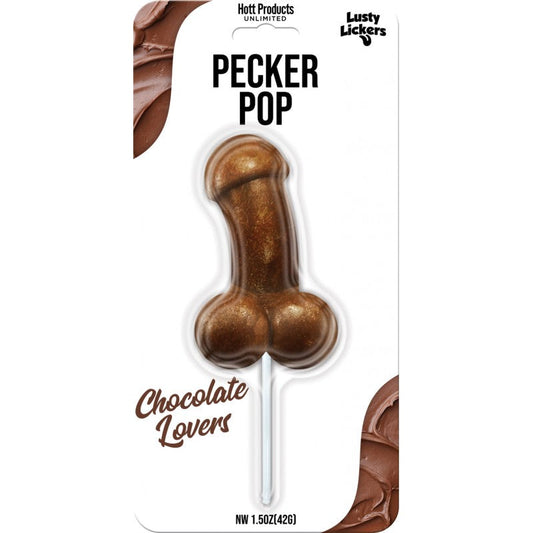 Amantes del chocolate pop del pene