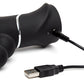 Happy Rabbit Conejo Recargable Triple Curva Negro