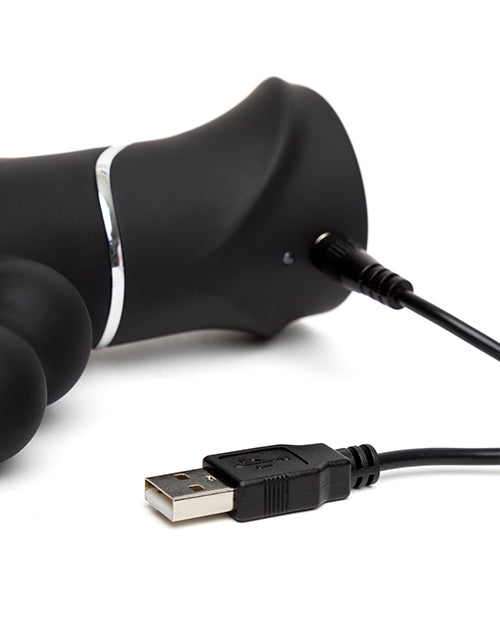 Happy Rabbit Conejo Recargable Triple Curva Negro