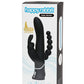Happy Rabbit Conejo Recargable Triple Curva Negro
