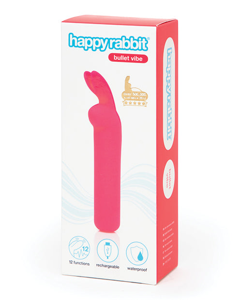 Happy Rabbit Orejas De Conejo Vibrador Bala Rosa