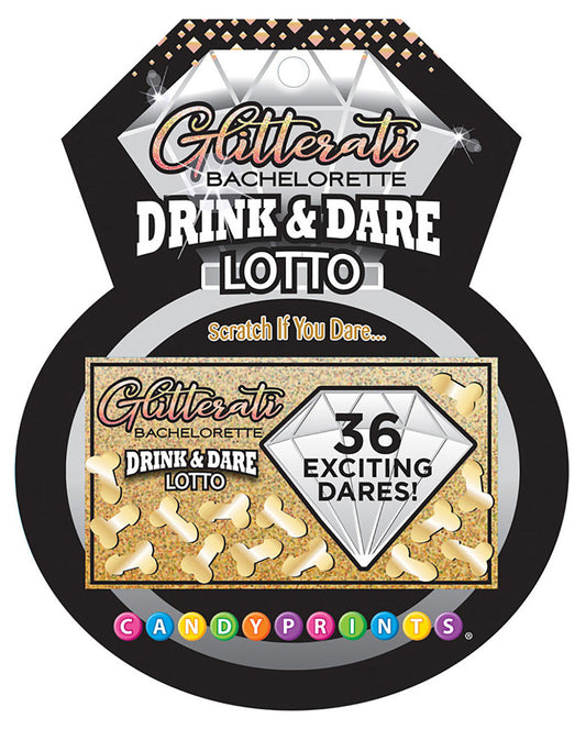 Tarjetas de lotería Glitterati Drink &amp; Dare