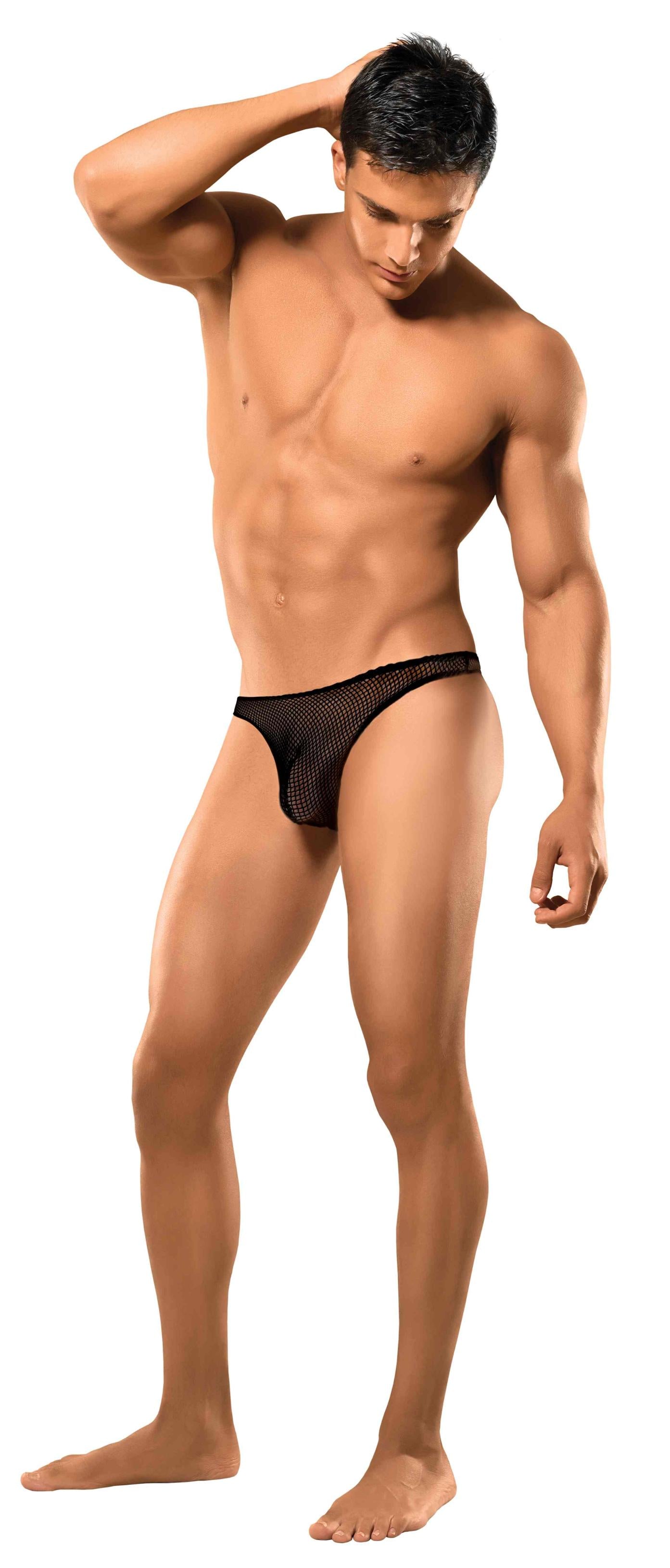 Tanga Stretch Net Bong Negro S/m