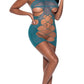 Seamless Halter Dress Teal O/s