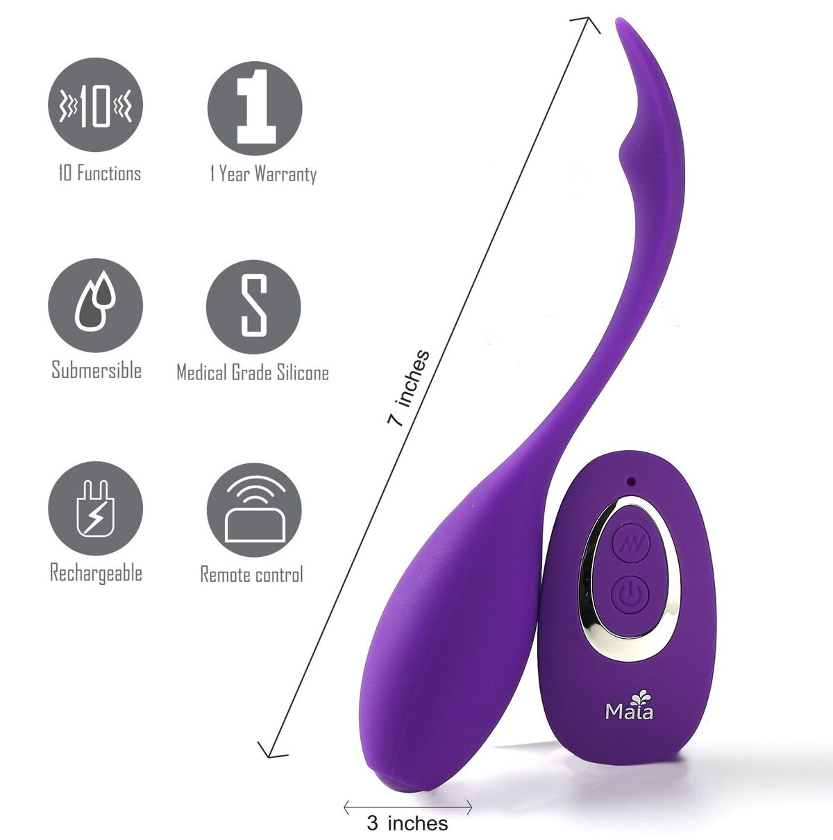 Syrene Maia Remote Luxury Bullet Vibrador