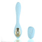 Vibrador doble flexible Harmonie Teal con control remoto