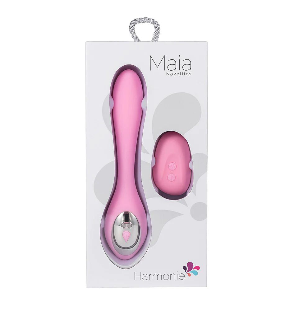 Vibrador Doble Flexible Harmonie Rosa Con Control Remoto