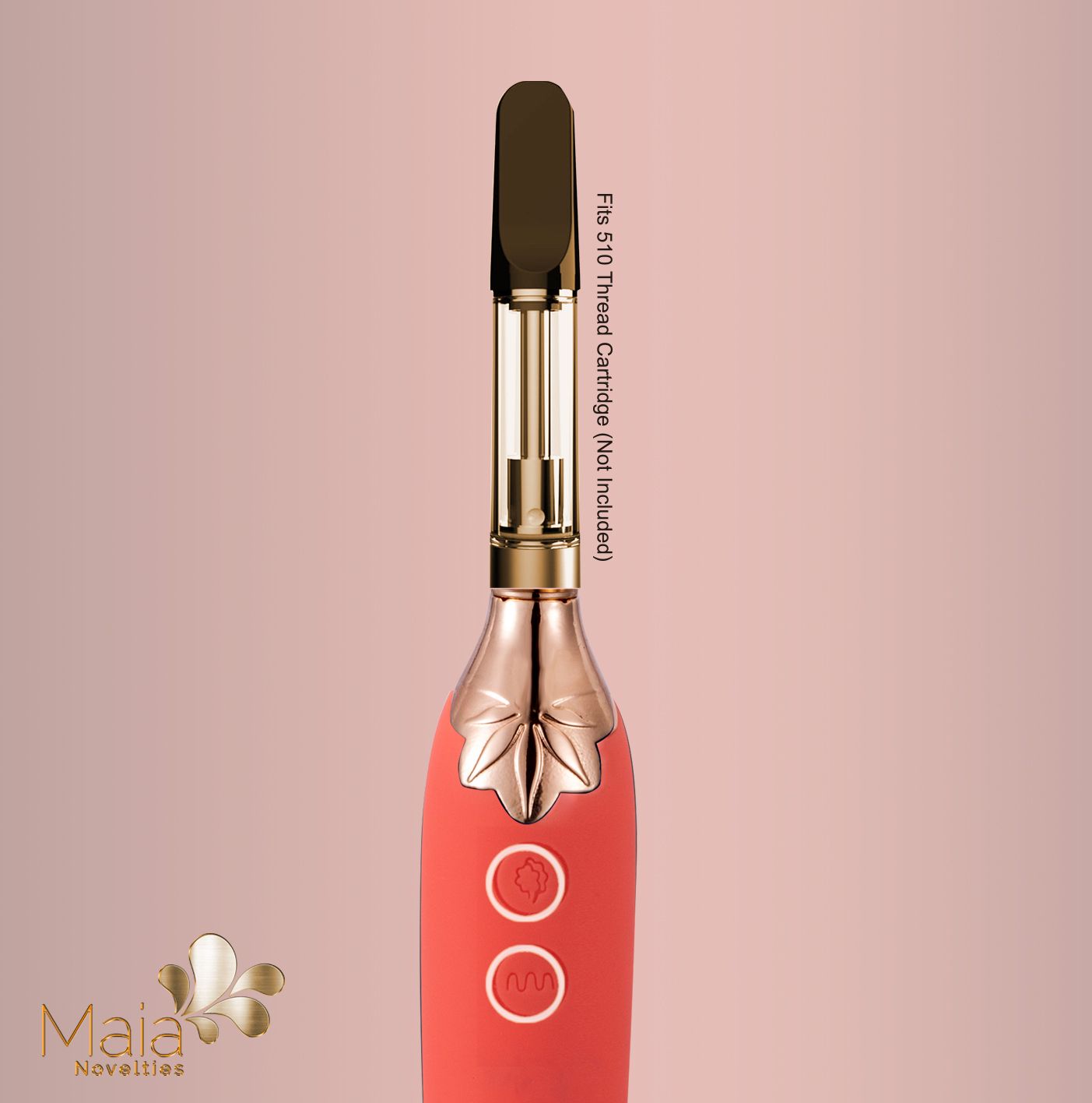 Vaporizador Vibrador Silicona Recargable Vape Rosa