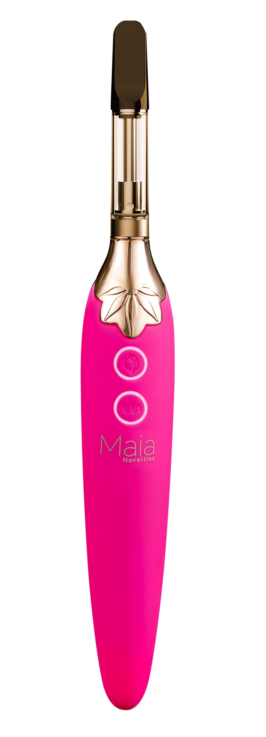 Vaporizador Vibrador Silicona Recargable Vape Rosa