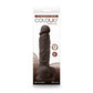 Colors Pleasures Consolador Vibrador 5 Marrón Oscuro "