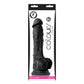 Colors Pleasures Consolador 7in Negro