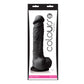 Colors Pleasures Consolador 8in Negro