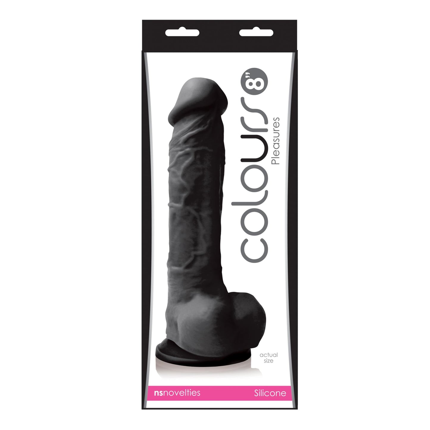 Colors Pleasures Consolador 8in Negro