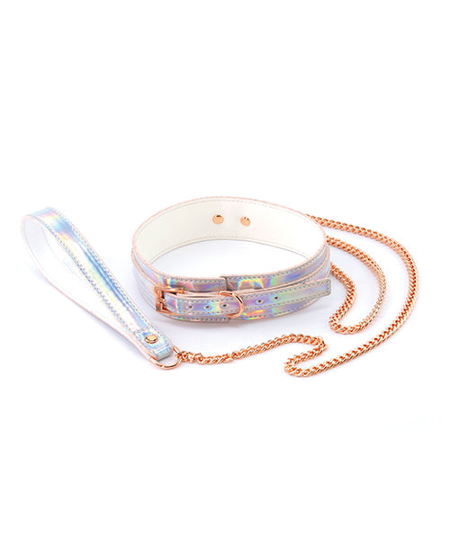 Conjunto de collar y correa Radiant Rainbow