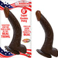 Afro American Whopper 8in W/balls Brown