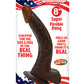 Afro American Whopper 8in W/balls Brown