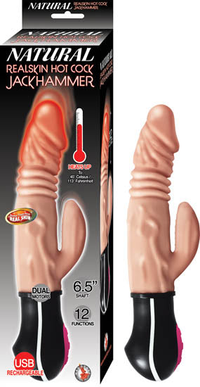 Martillo perforador de polla caliente de piel real natural