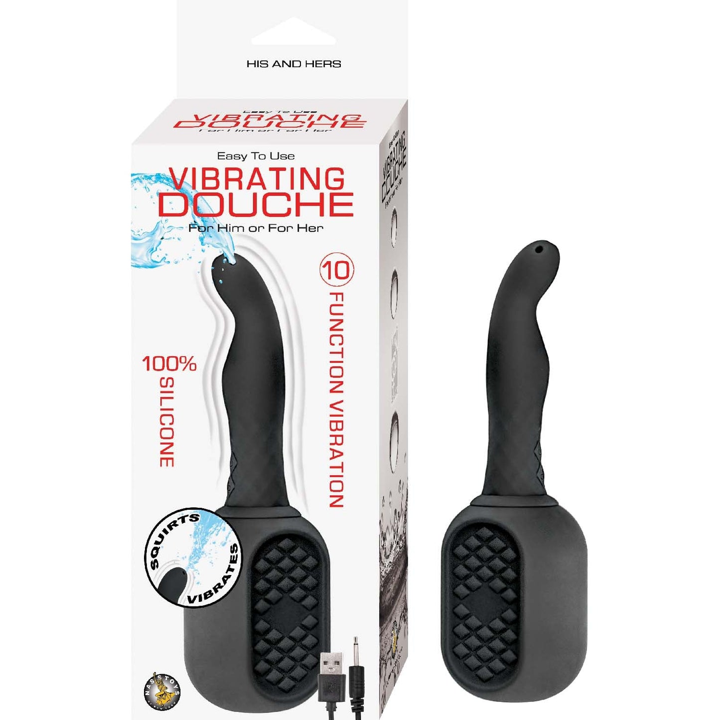Ducha Vibratoria Negra