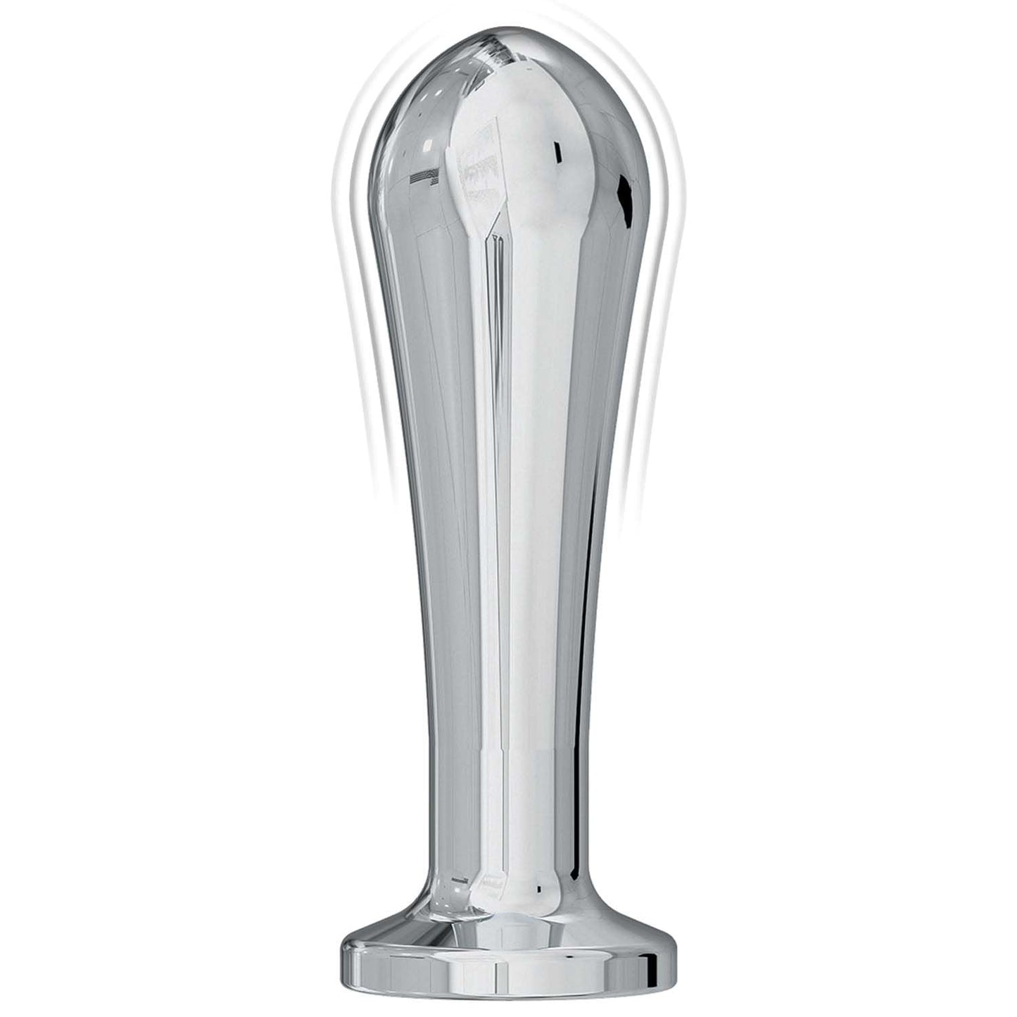 Ass-sation Remote Vibrador Metal Anal Bombilla Plata
