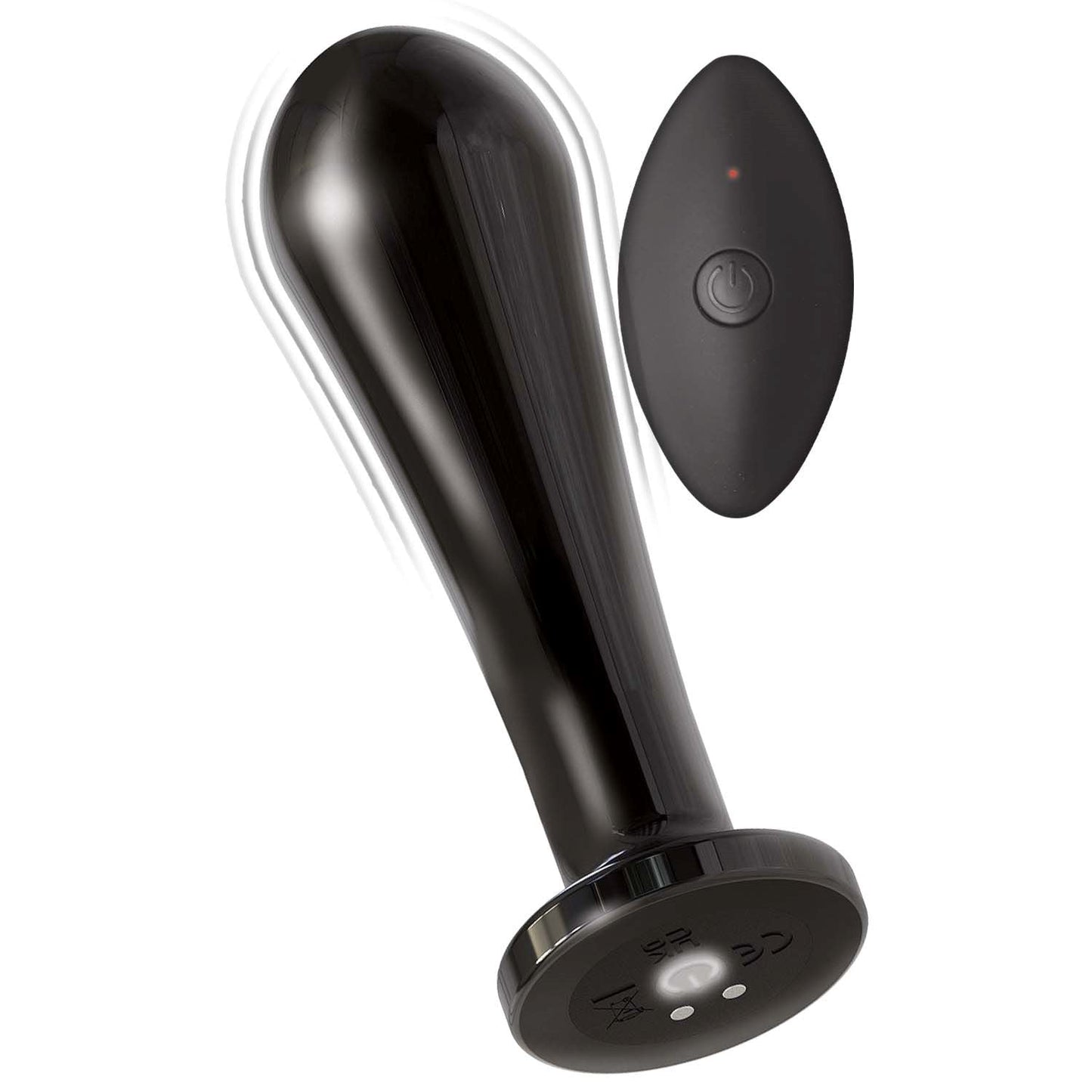 Ass-sation Remote Vibrador Metal Anal Bombilla Negro
