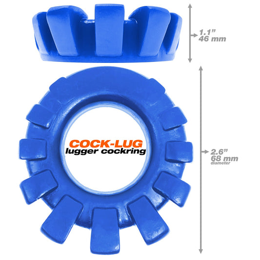 Cock-lug Lugged Cockring Azul Marino