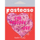 Pastease Love Liquid Pink Heart I'm Horny Nipple Pasties