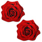 Pastease Rose Red Glitter Velvet Nipple Pasties