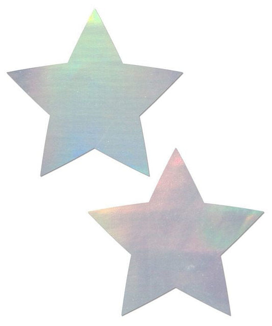 Pastease Estrella Holográfica Plata